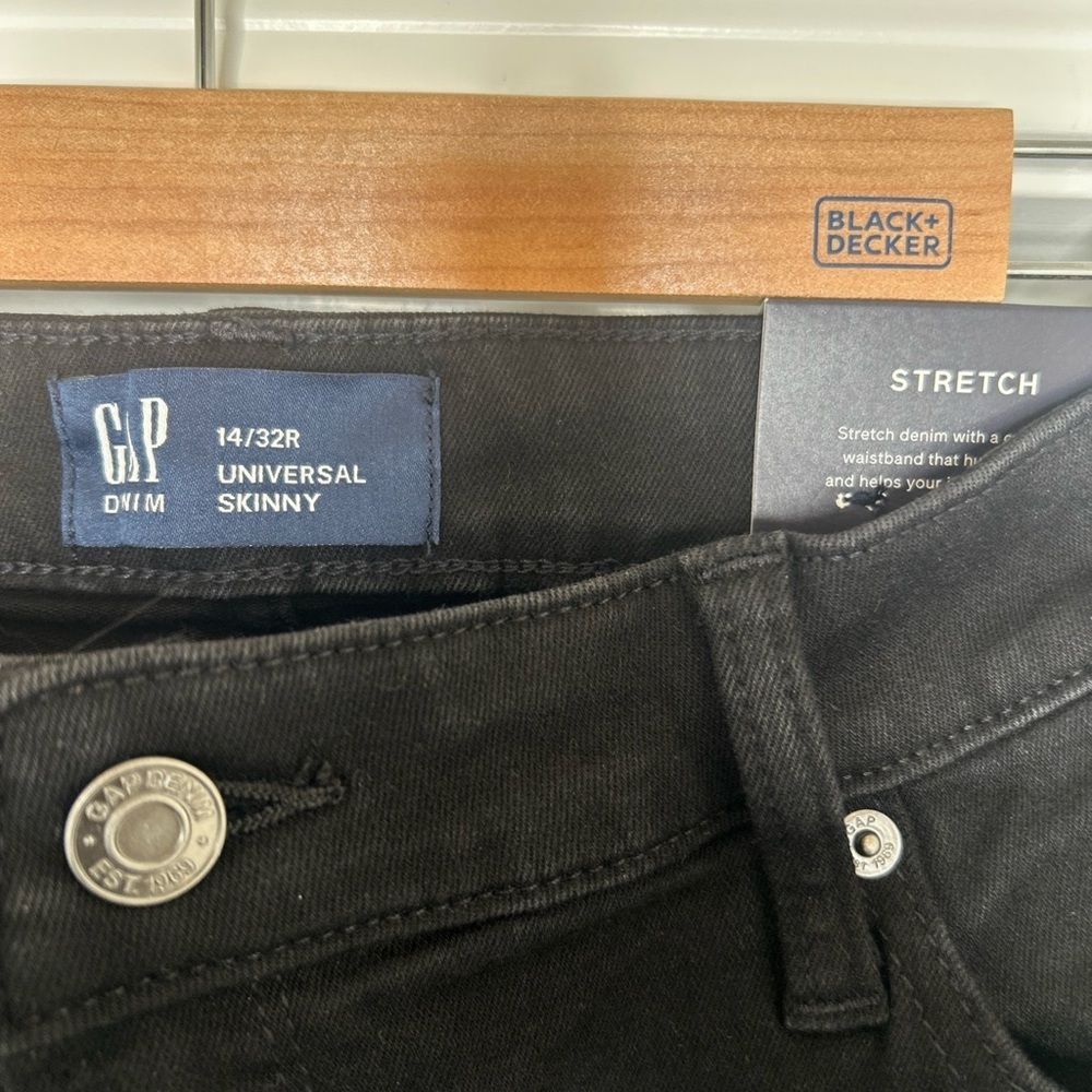 Gap Women’s Black Denim Universal Skinny Jeans Size 14/32R New With Tags - Picture 4 of 12